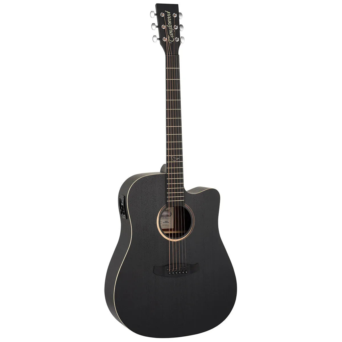 Tanglewood Blackbird TB5-CE Dreadnought Cutaway/Electric Acoustic Guitar Smokestack Satin — view 2