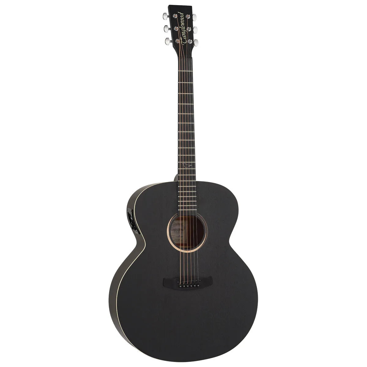Tanglewood Blackbird TB7-E Super Jumbo A/E Guitar Smokestack Black Satin — view 2