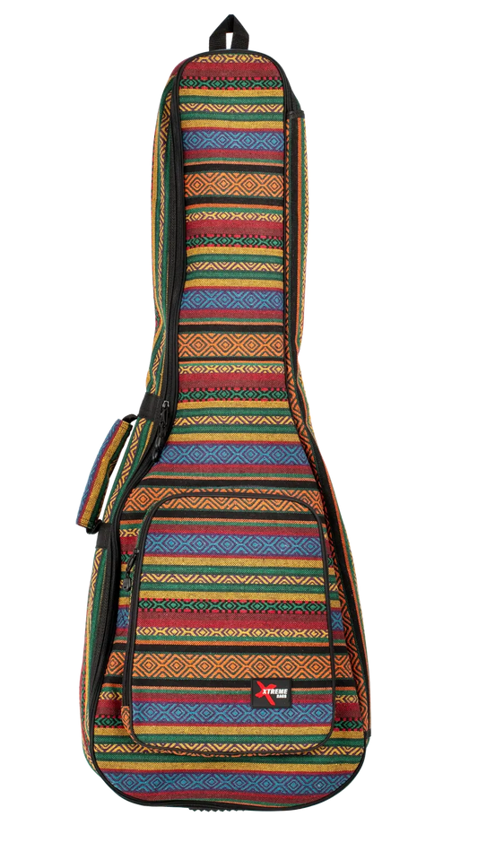 Xtreme Bohemian Classic Gig Bag for Full Size Classical Guitar - Multi-Coloured Fabric