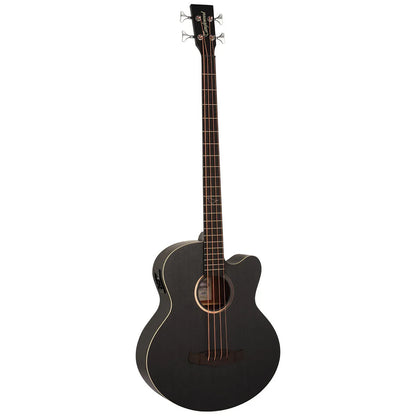 Tanglewood Blackbird TB7AB-CE Acoustic Bass Cutaway Electric Smokestack Satin — view 2