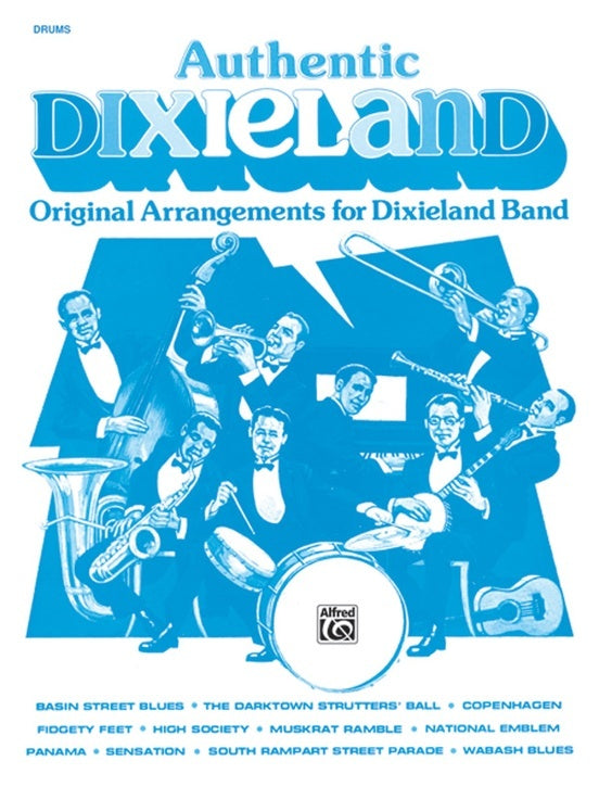 Authentic Dixieland Drums Percussion Sheet Music