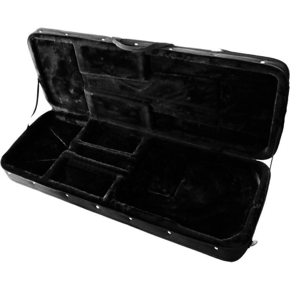 Torque Poly Foam Electric Bass Guitar Case - Heavy Duty Black Nylon Exterior — view 2