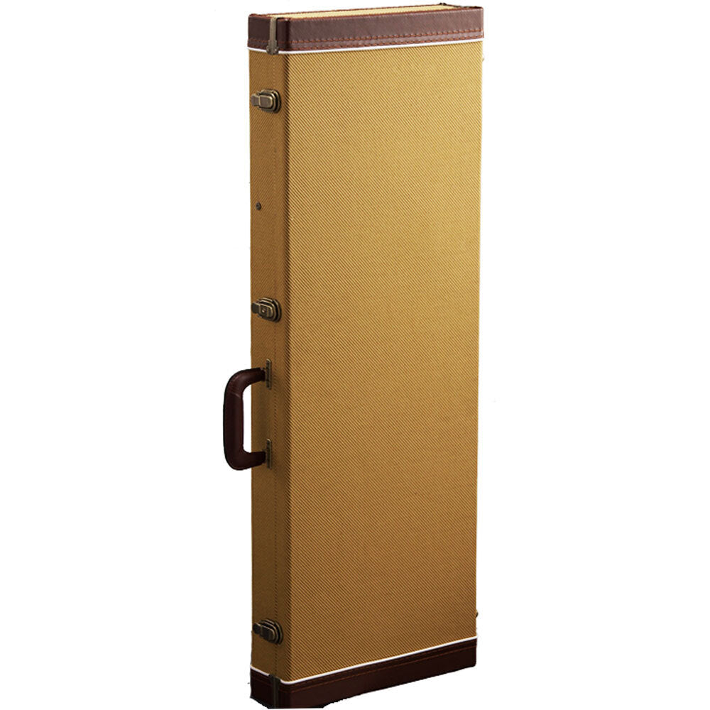 Torque Wooden Rectangular Bass Guitar Case with Tweed Finish