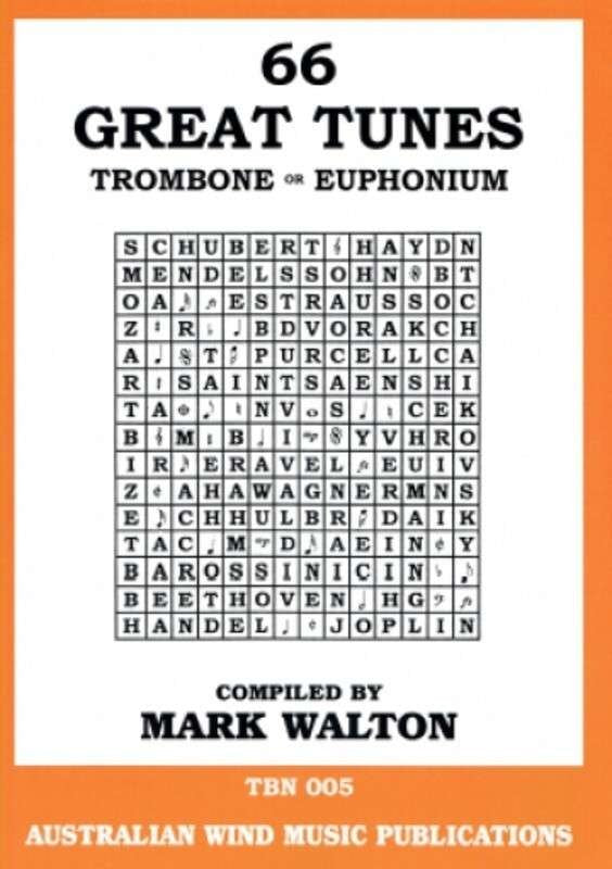 66 Great Tunes for Trombone/Euphonium — Book/CD (Australian Wind Music Publications)