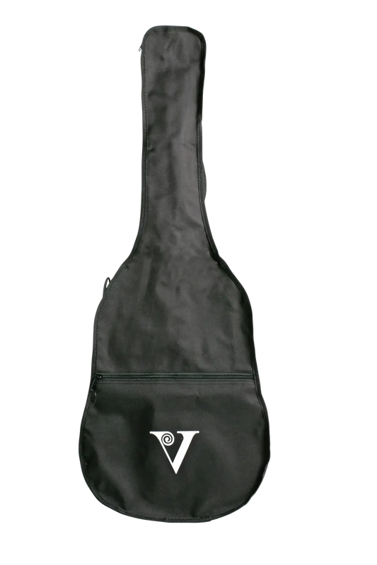CNB 4/4 Size Classical Guitar Gig Bag - Black Nylon Waterproof with Full-Length Zip