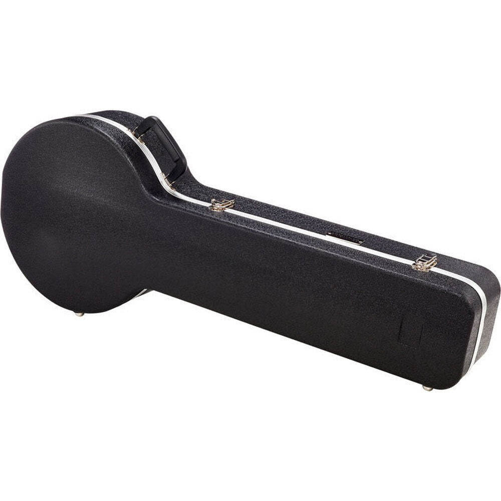Torque Deluxe Molded ABS Banjo Case with Plush Interior and Storage Compartment, Black Finish — view 3