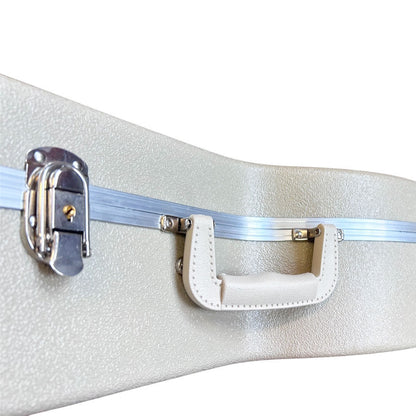 Torque Deluxe Molded ABS Banjo Case with Plush Interior and Accessory Compartment in Ivory Finish — view 3
