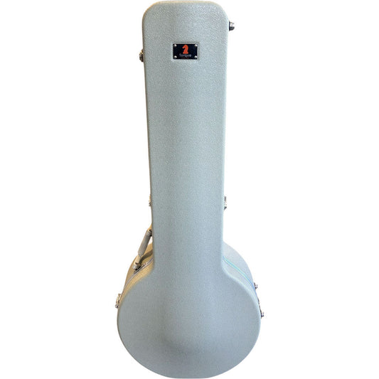 Torque Deluxe Molded ABS Banjo Case with Plush Interior and Accessory Compartment in Ivory Finish