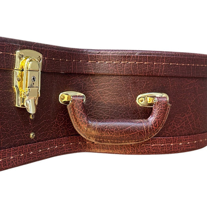 Torque Deluxe Wooden Banjo Case - Brown Finish, Multi-Ply Construction, Plush Interior, Lockable, 35cm Width, 42cm Length, 102cm Total Length — view 4