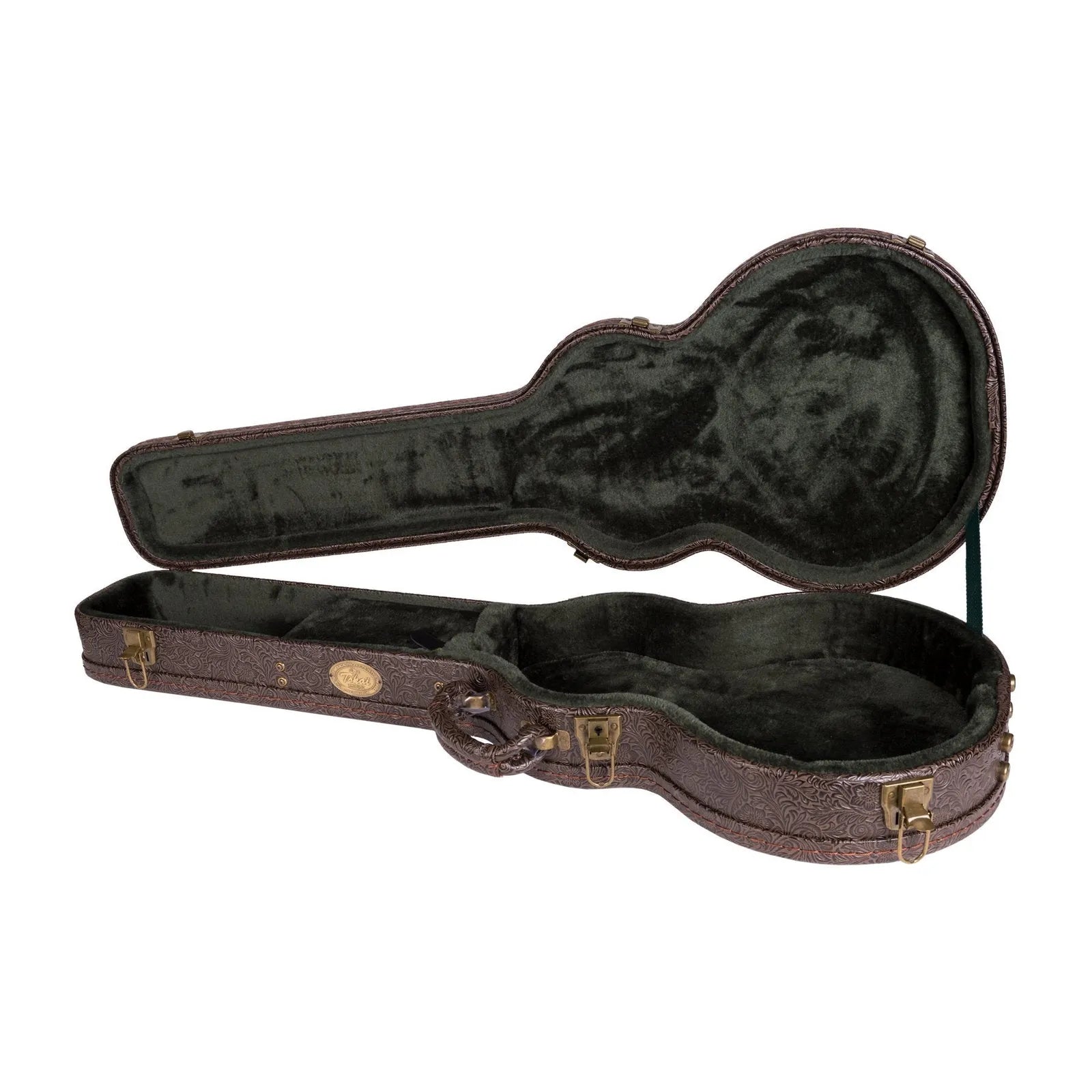 Tokai Deluxe LP-Style Electric Guitar Hard Case - Paisley Dark Brown — view 4