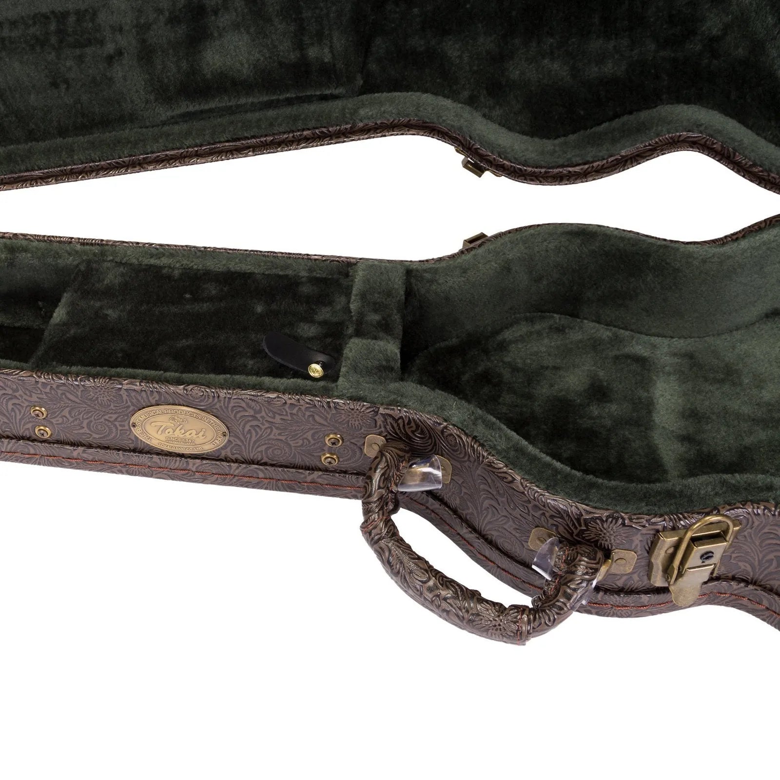Tokai Deluxe LP-Style Electric Guitar Hard Case - Paisley Dark Brown — view 5