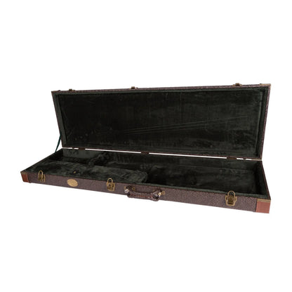 Tokai Deluxe Rectangular P-Bass and J-Bass Hard Case - Dark Brown Paisley — view 4