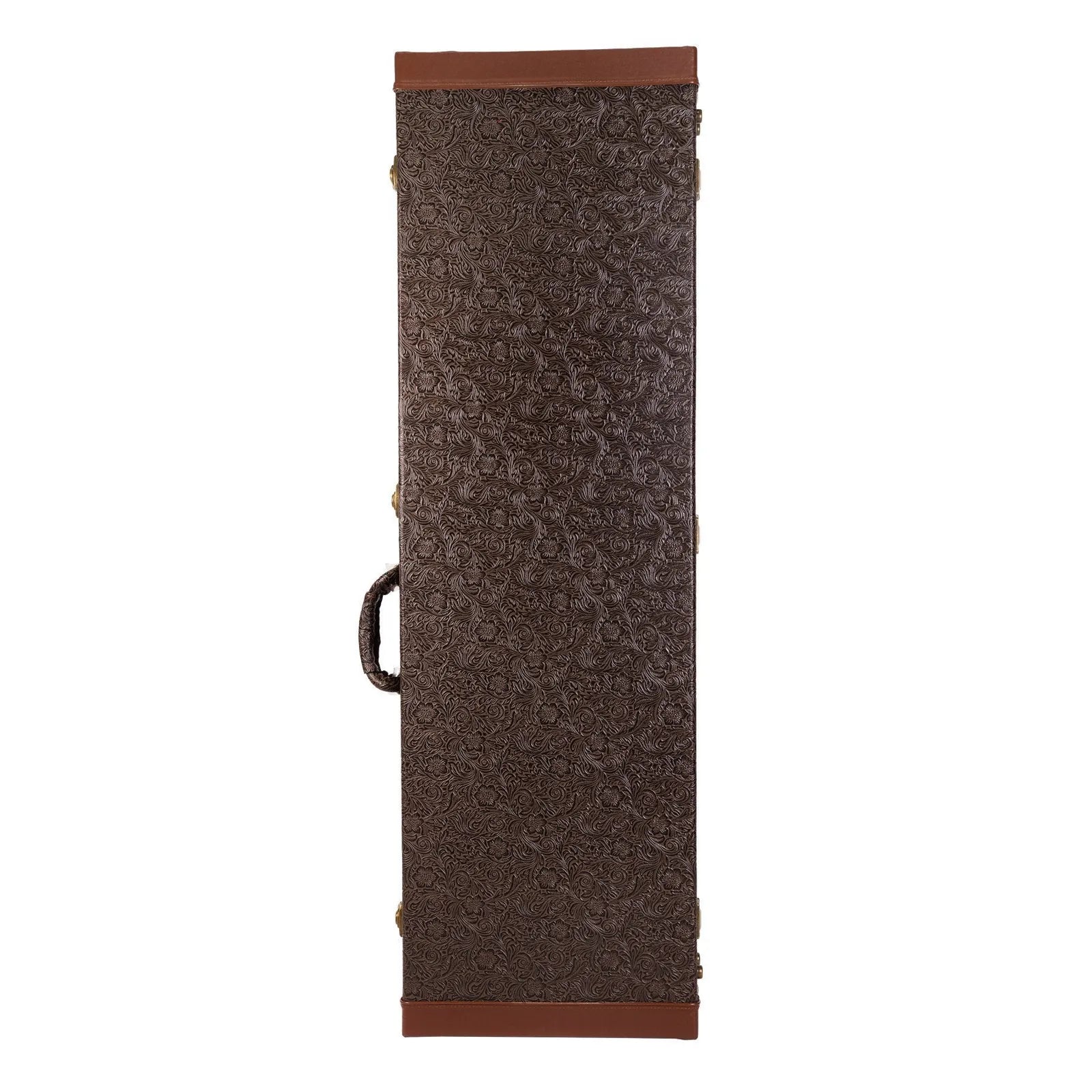 Tokai Deluxe Rectangular P-Bass and J-Bass Hard Case - Dark Brown Paisley