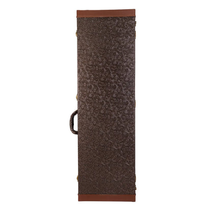 Tokai Deluxe Rectangular P-Bass and J-Bass Hard Case - Dark Brown Paisley