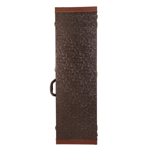 Tokai Deluxe Rectangular P-Bass and J-Bass Hard Case - Dark Brown Paisley