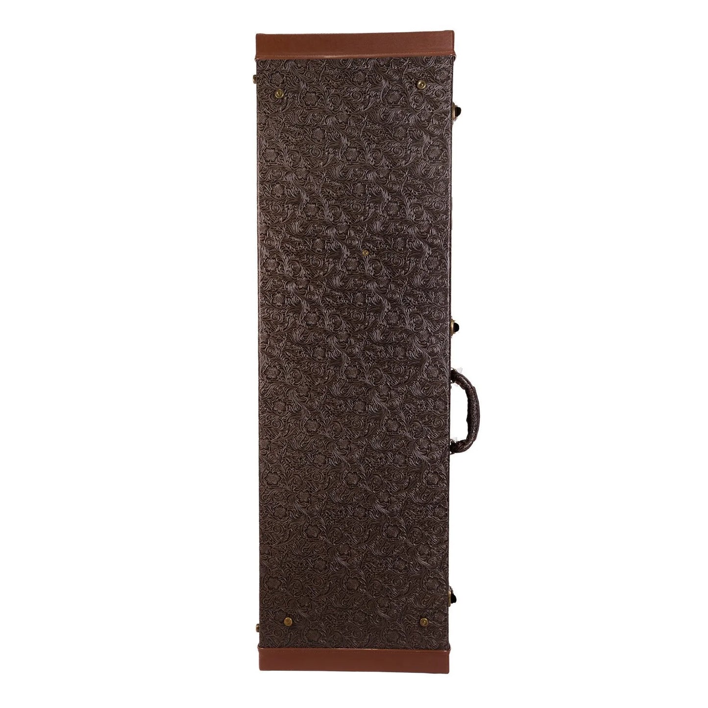 Tokai Deluxe Rectangular P-Bass and J-Bass Hard Case - Dark Brown Paisley — view 2