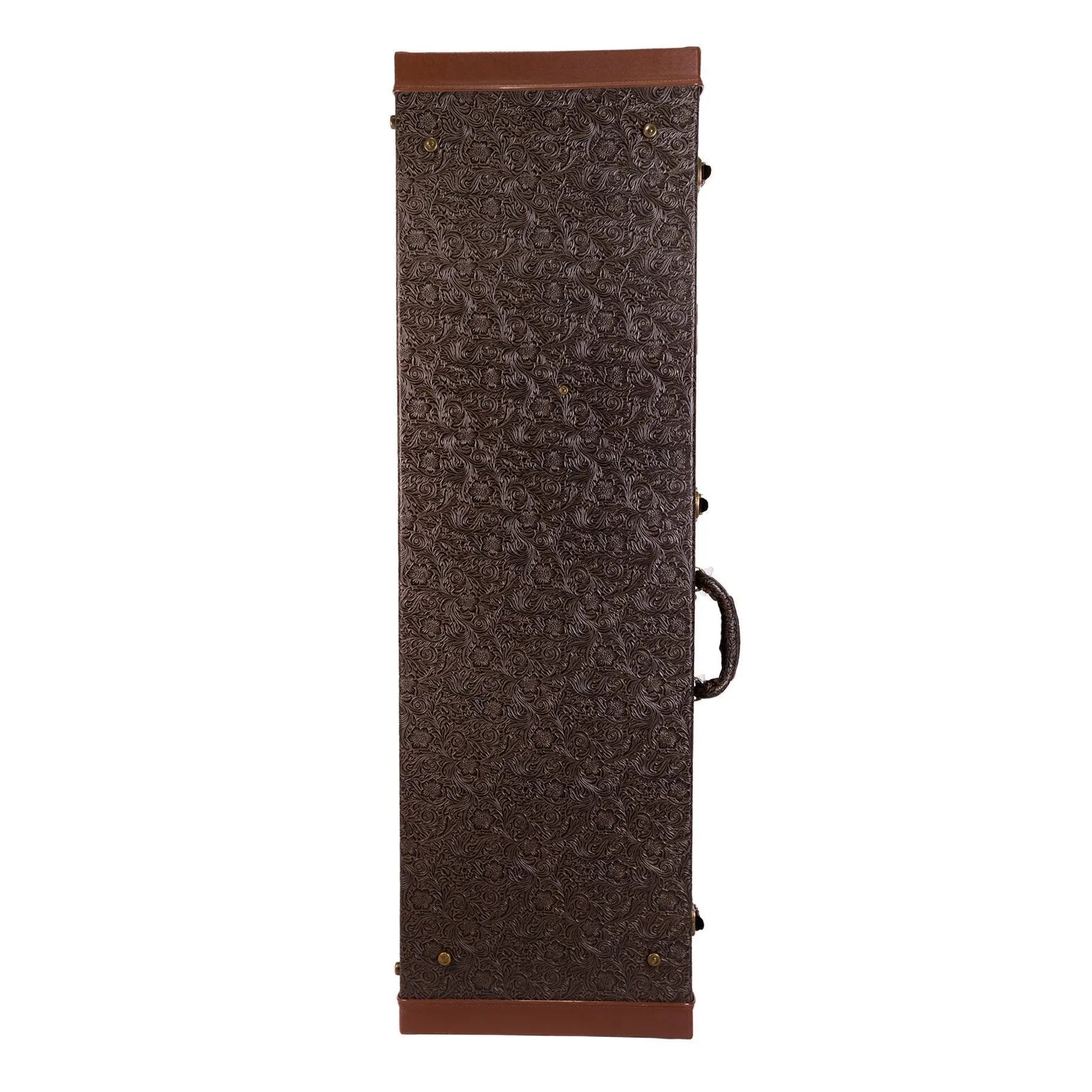 Tokai Deluxe Rectangular P-Bass and J-Bass Hard Case - Dark Brown Paisley — view 2