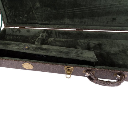 Tokai Deluxe Rectangular P-Bass and J-Bass Hard Case - Dark Brown Paisley — view 5