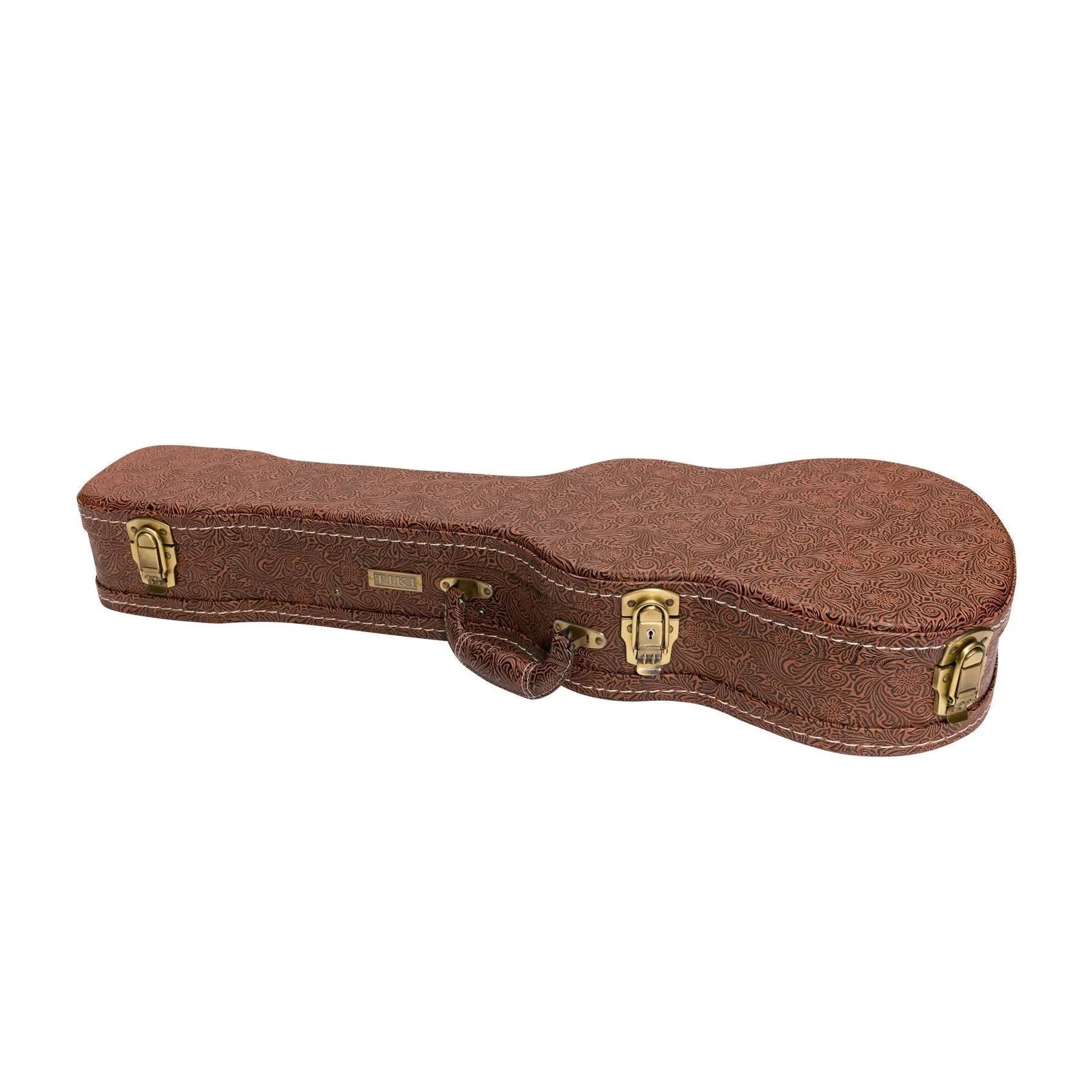 Tiki 7 Series Cedar Solid Top Electric Baritone Ukulele with Hard Case Natural Satin — view 3