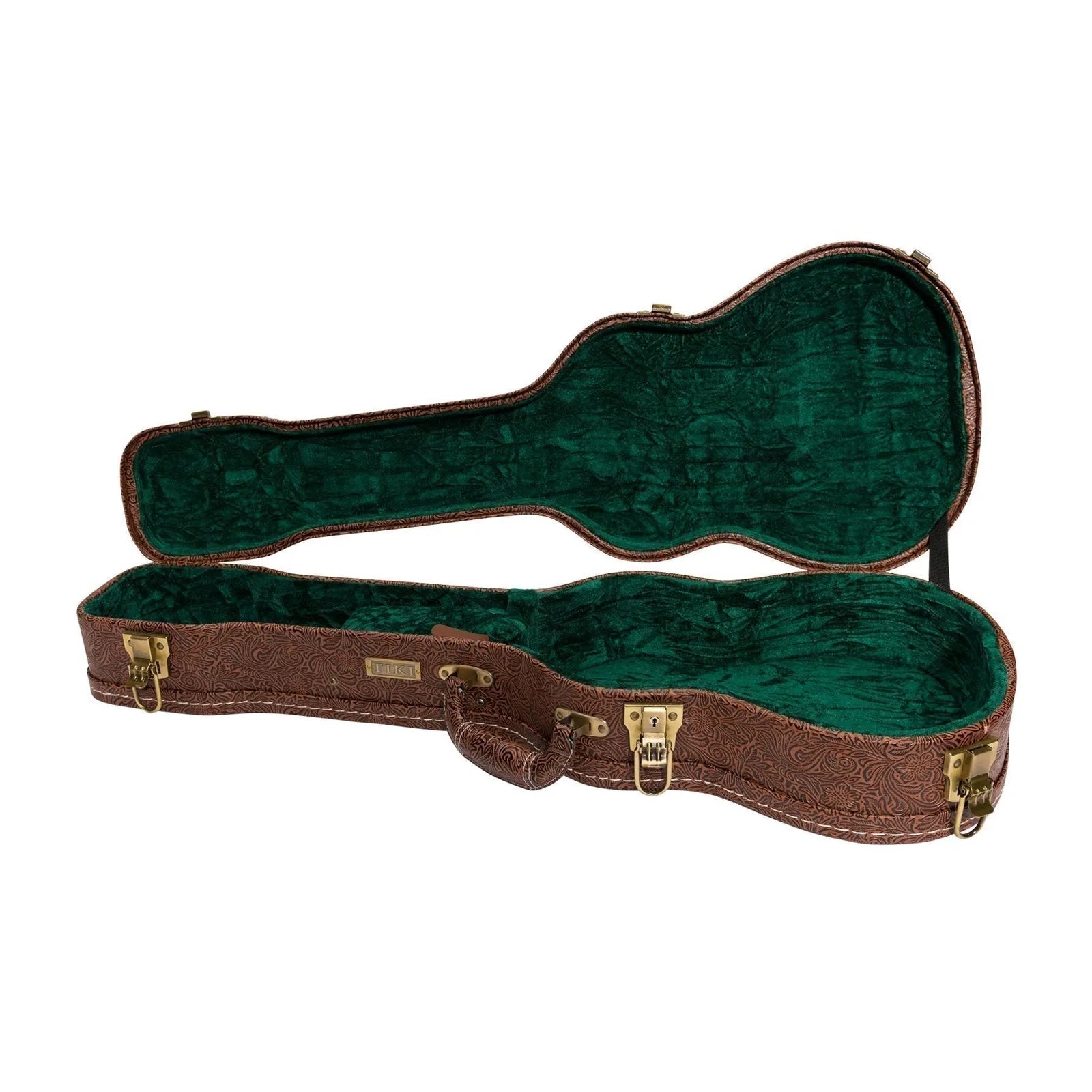 Tiki 7 Series Cedar Solid Top Electric Baritone Ukulele with Hard Case Natural Satin — view 4