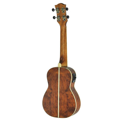 Tiki 7 Series Cedar Solid Top Electric Concert Ukulele with Hard Case Natural Satin — view 2