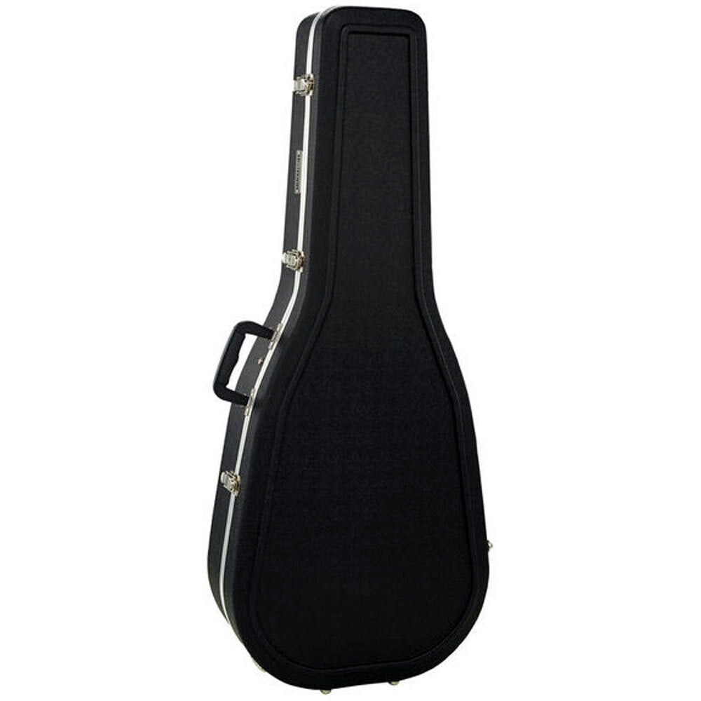 Torque Deluxe ABS Classical Guitar Case - Black Finish, Molded, EPS Foam Interior, Lockable Latch, Storage Compartment, Ergonomic Handle