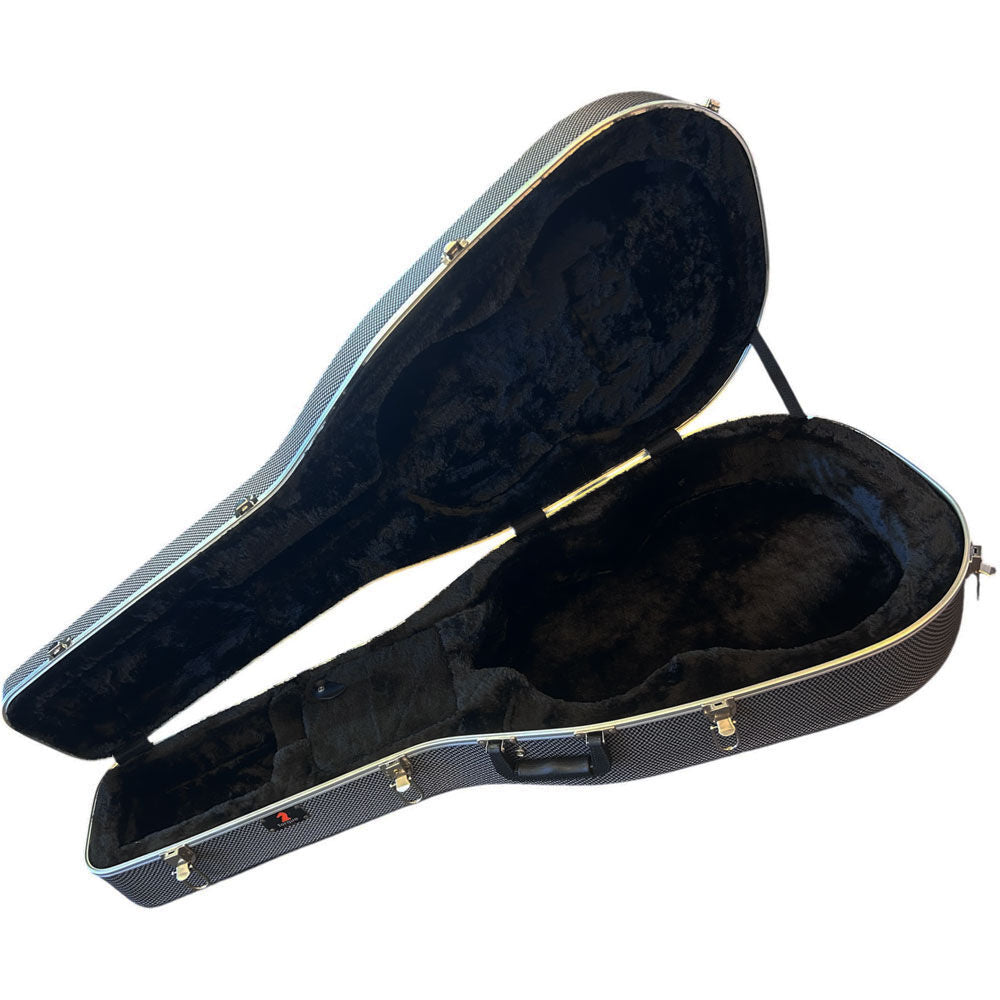 Torque Deluxe ABS Classical Guitar Case - Black/White Finish — view 2