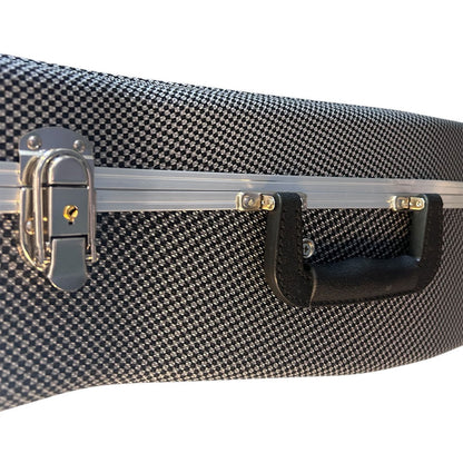 Torque Deluxe ABS Classical Guitar Case - Black/White Finish — view 3