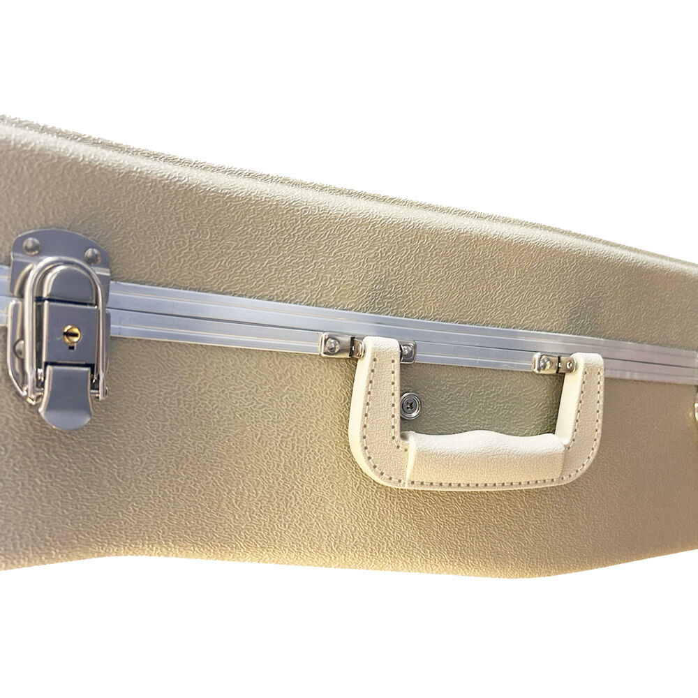 Torque Deluxe ABS Classical Guitar Case - Ivory Finish — view 3