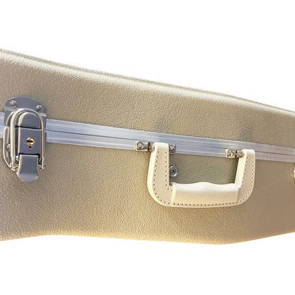 Torque Deluxe ABS Classical Guitar Case - Ivory Finish — view 3