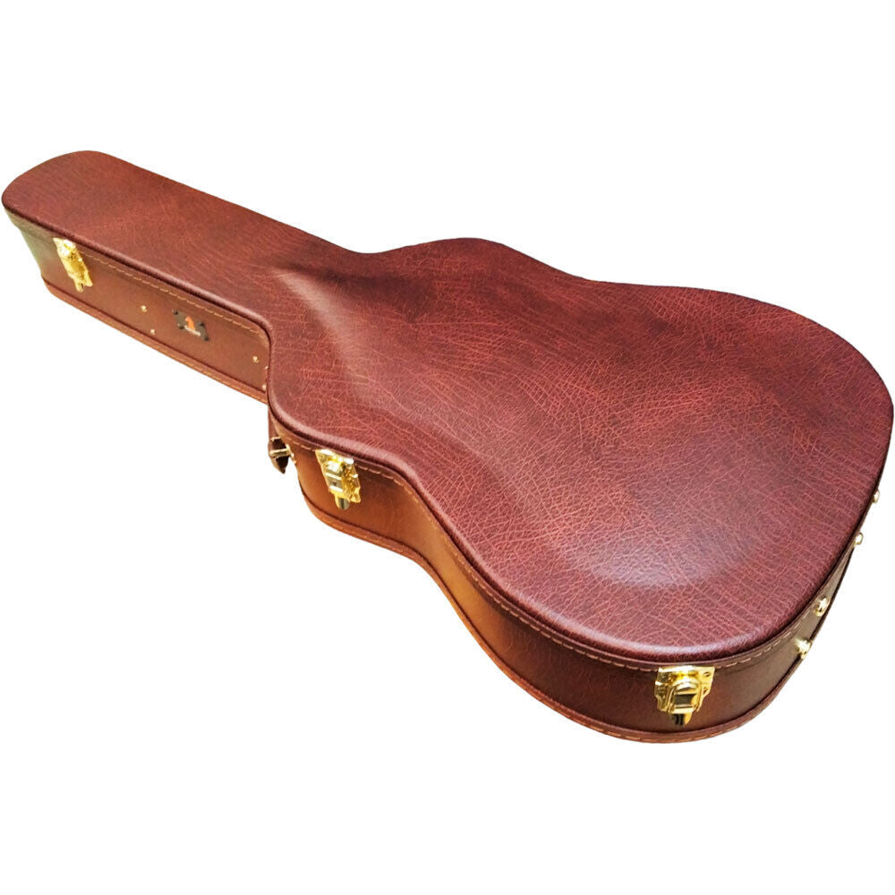 Torque Wooden Archtop Classical Guitar Case with Plush Interior and Lockable Design — view 5