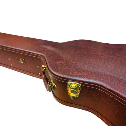Torque Wooden Archtop Classical Guitar Case with Plush Interior and Lockable Design — view 4