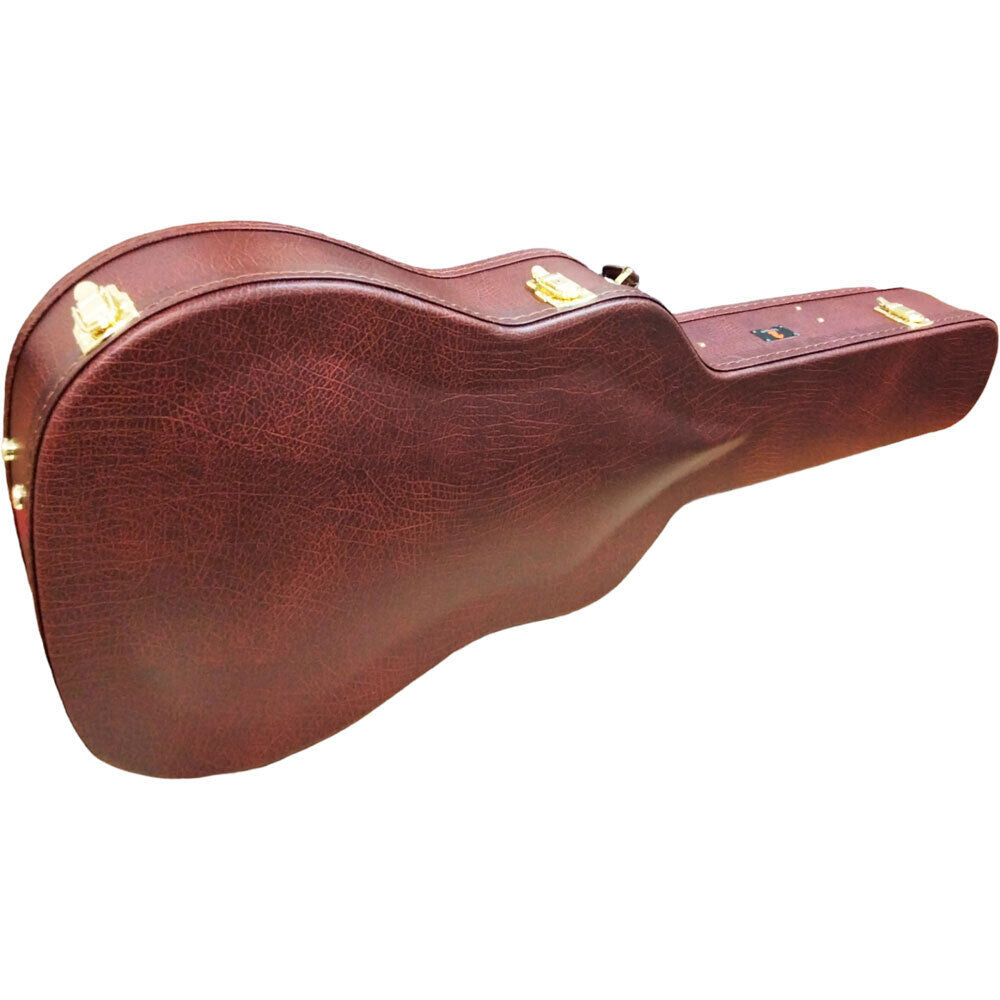 Torque Wooden Archtop Classical Guitar Case with Plush Interior and Lockable Design — view 6