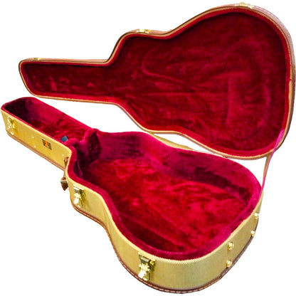 Torque Wooden Archtop Classical Guitar Case with Plush Interior and Storage Compartment — view 4