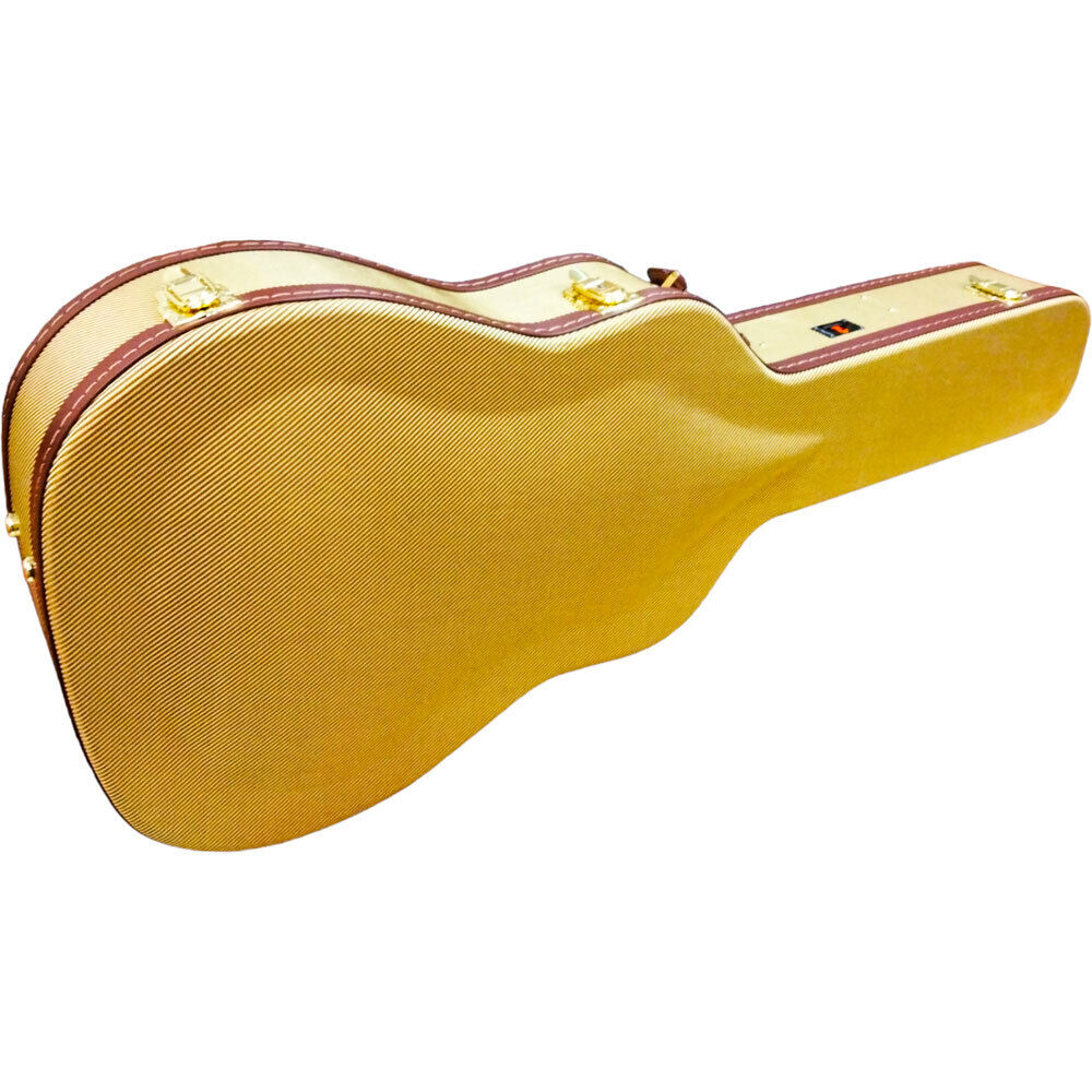 Torque Wooden Archtop Classical Guitar Case with Plush Interior and Storage Compartment — view 6