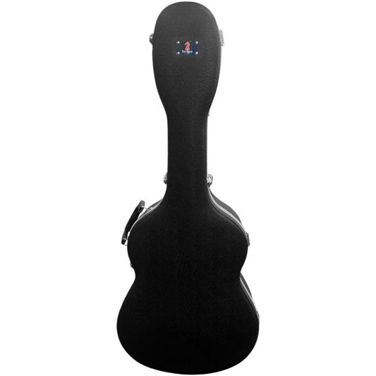 Torque Deluxe ABS Classical Guitar Case - Black Finish with EPS Foam Interior, Storage Compartment, and Lockable Latch