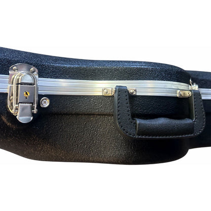 Torque Deluxe ABS Classical Guitar Case - Black Finish with EPS Foam Interior, Storage Compartment, and Lockable Latch — view 3