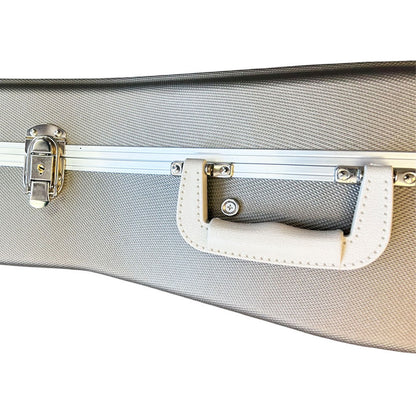 Torque Deluxe ABS Classical Guitar Case with Plush Interior - Silver-X Finish — view 3