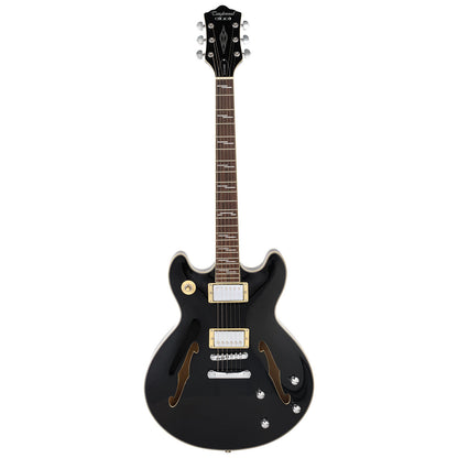 Tanglewood Chicago TCH59-BK Arch Top Electric Guitar in Obsidian Black Gloss — view 2