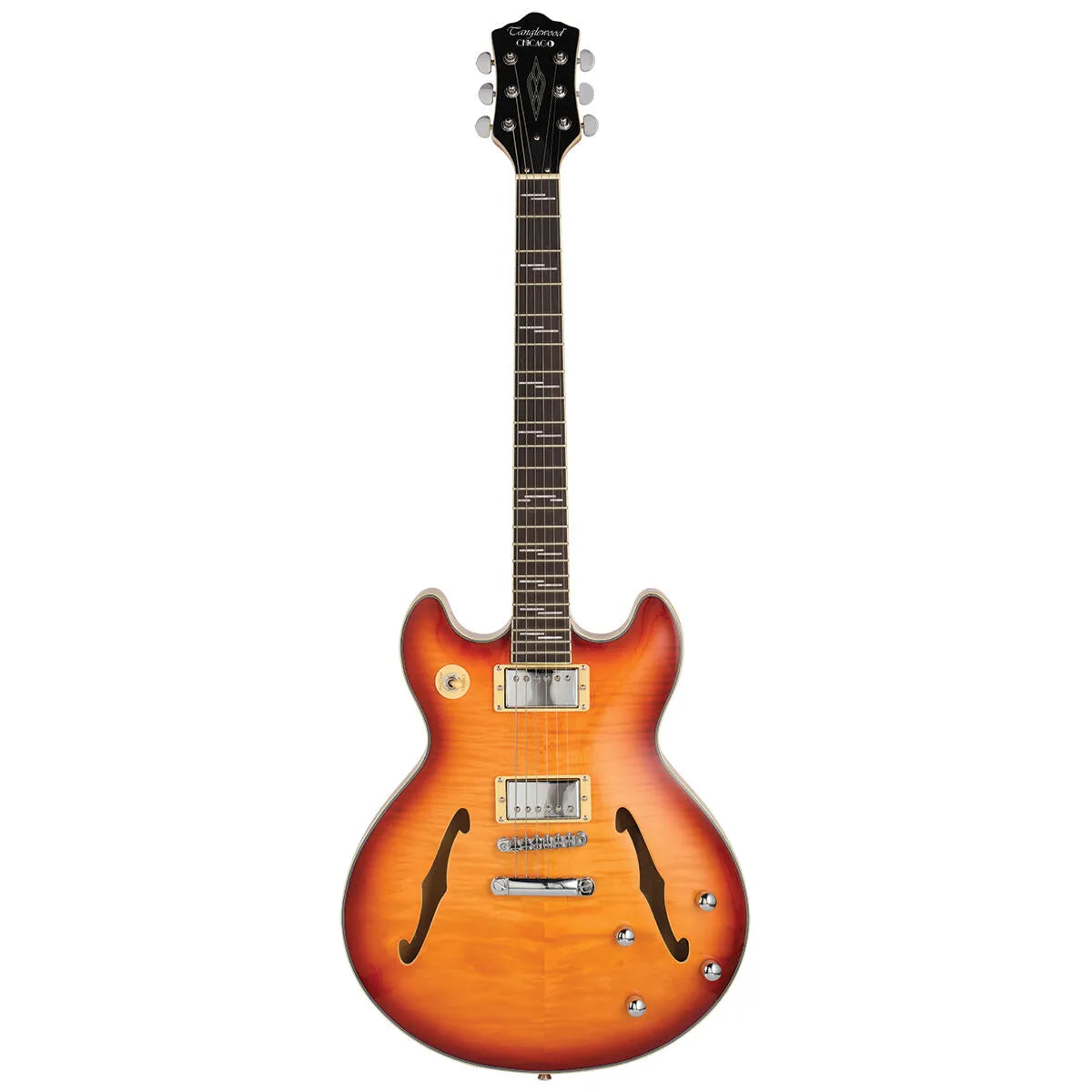 Tanglewood Chicago TCH59-HB Semi-Acoustic Electric Guitar Honey Burst — view 2