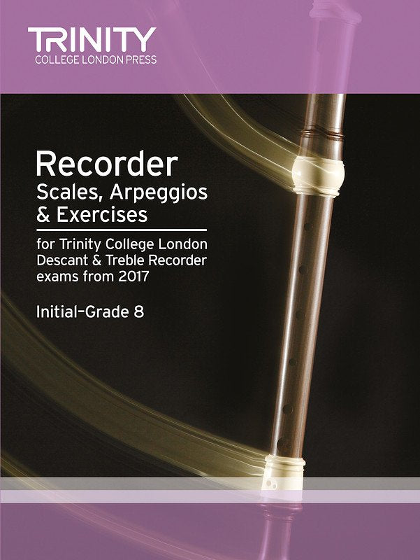 Trinity Recorder Scales Initial–Grade 8 from 2017 (Trinity College London)