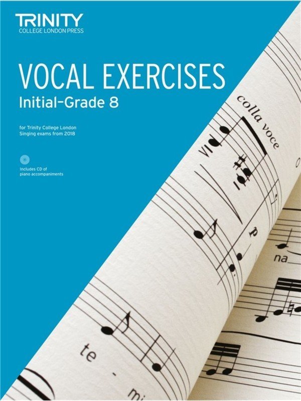 Trinity Vocal Exercises Initial–Grade 8 from 2018 — Book/CD (Trinity College London)