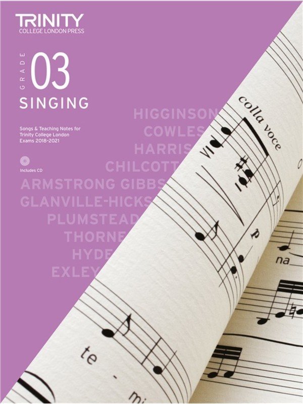 Trinity Singing Grade 3 (2018) — Book/CD (Trinity College London)