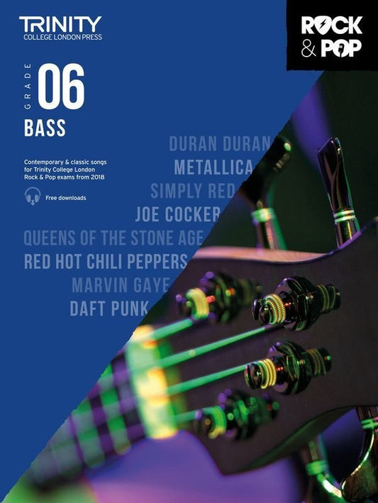 Trinity Rock & Pop Bass Grade 6 (2018) — Bass Guitar (Trinity College London)