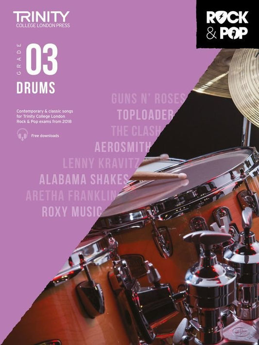 Trinity Rock & Pop Drums Grade 3 (2018) — Drums (Trinity College London)