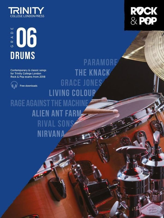 Trinity Rock & Pop Drums Grade 6 (2018) — Drums (Trinity College London)
