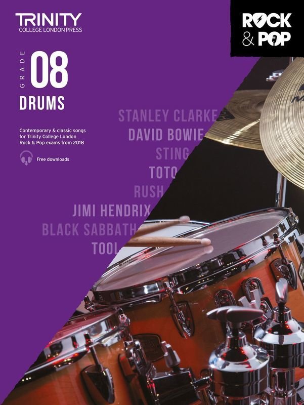 Trinity Rock & Pop Drums Grade 8 (2018) — Drums (Trinity College London)