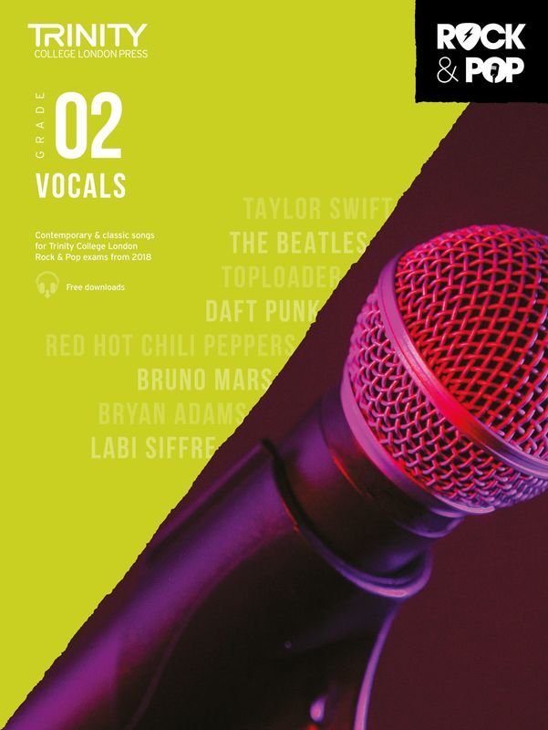 Trinity Rock & Pop Vocals Grade 2 2018