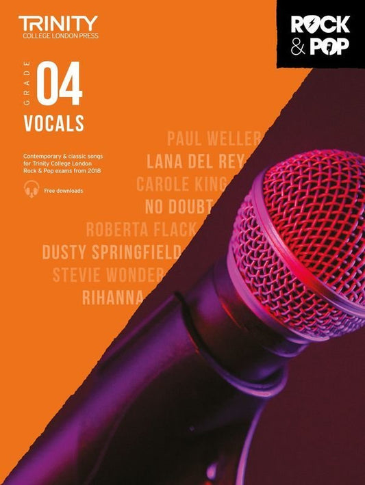 Trinity Rock & Pop Vocals Grade 4 (2018) — Voice (Trinity College London)