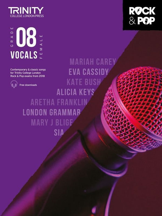 Trinity Rock & Pop Female Vocals Grade 8 (2018) — Voice (Trinity College London)